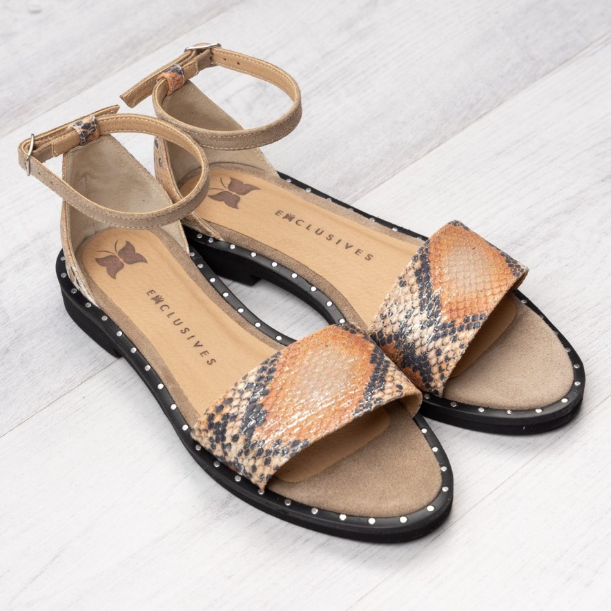 .Sandale - Friday - Snake Orange